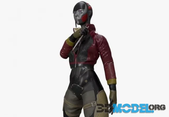 3D Model – Cyborg Revenge Squad Assassin (PBR)