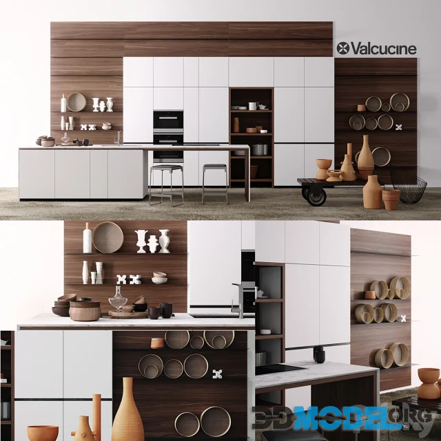 3ddd модели. Кухонный гарнитур Valcucine. Valcucine 3д модели кухни. Остров forma mentis Valcucine. Шкафы для посуды Valcucine.