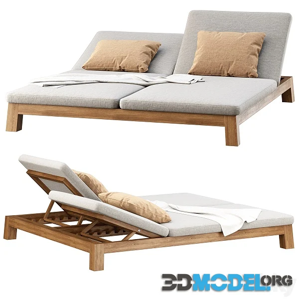 GIJS Double Sun Lounger by Piet Boon