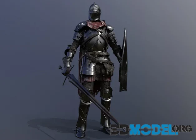 Knight Steel Armor (PBR)