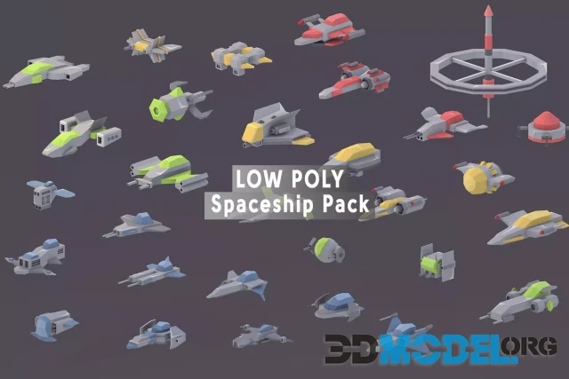 Low Poly Spaceship Pack