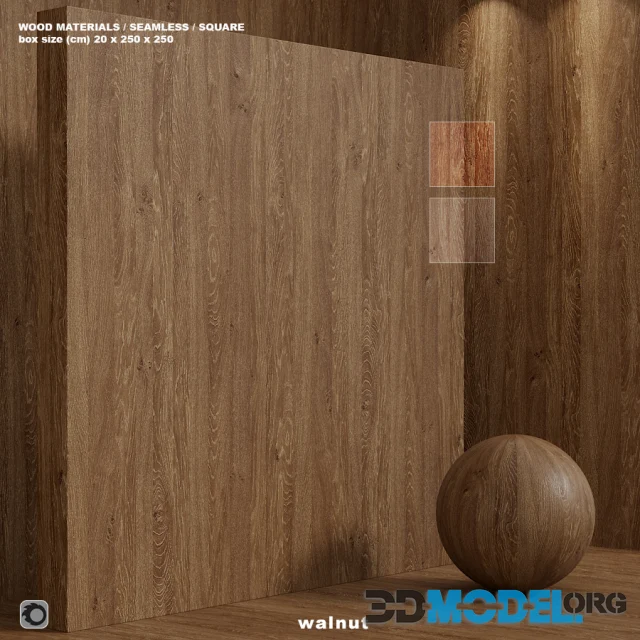 Material Wood Seamless Walnut