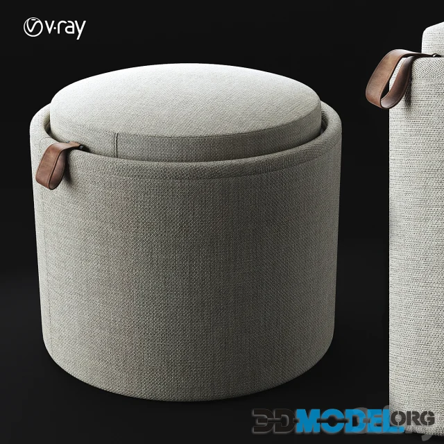 PILL Fabric pouf
