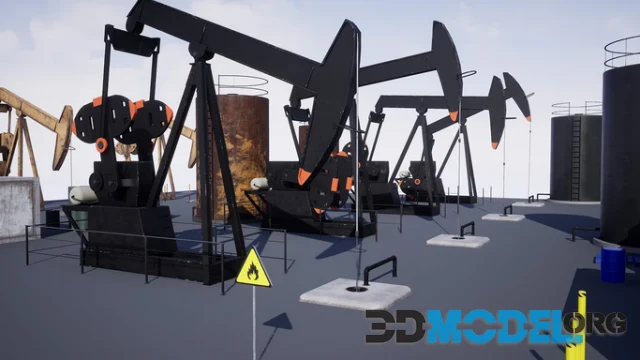Pumpjack. Oil extraction