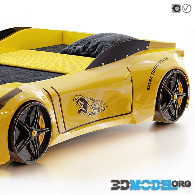 Racing Ferrari Car Bed for kids