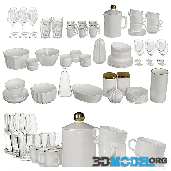 Set of Dishes 1
