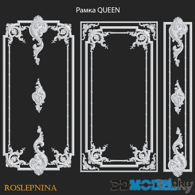 3D Model – Set of frames QUEEN by RosLepnina