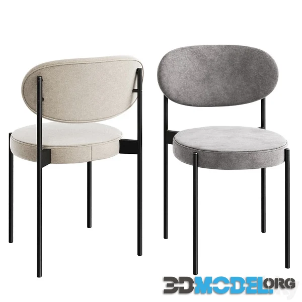 Verpan Series 430 Black Dining Chair