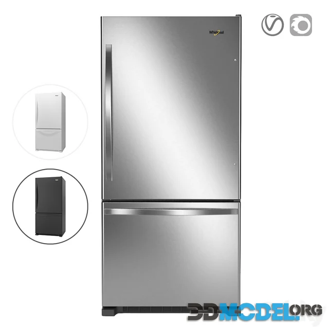 Whirlpool 33-inches wide Bottom-Freezer Refrigerator3