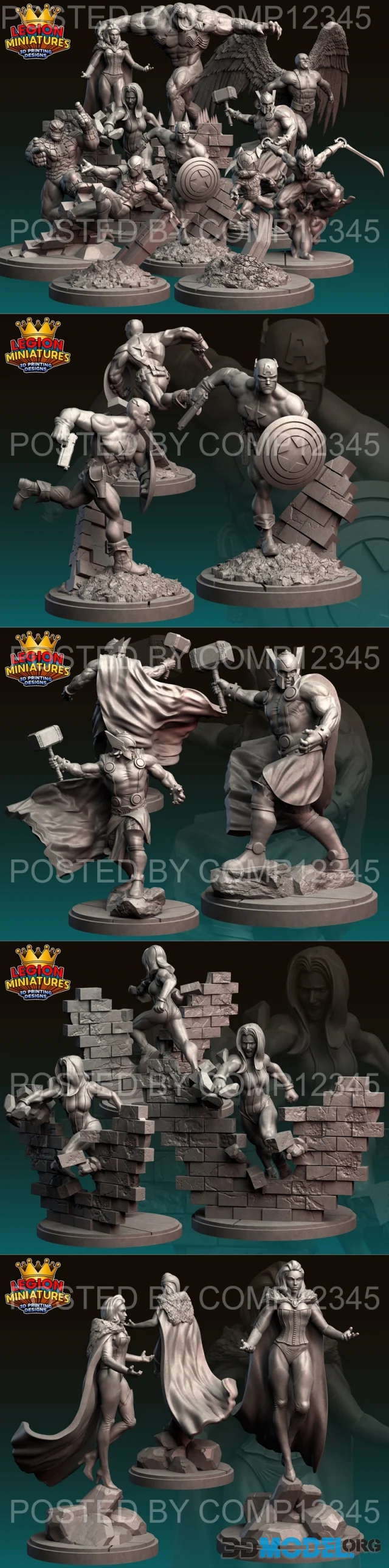 Legion Miniatures - Pack 23M April 2023 – Printable