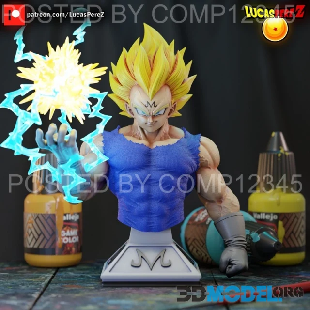 Majin Vegeta Regular Bust – Printable