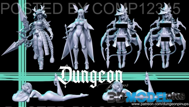 Dungeon Pin-ups May 2023 – Printable