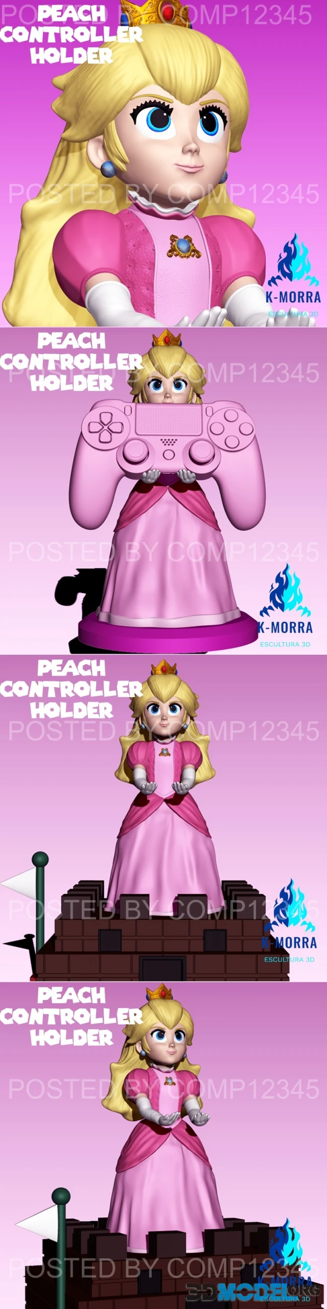 Peach Controller Holde – Printable