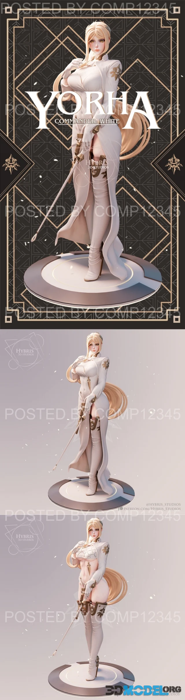Yorha Commander White - Hybris Studios – Printable