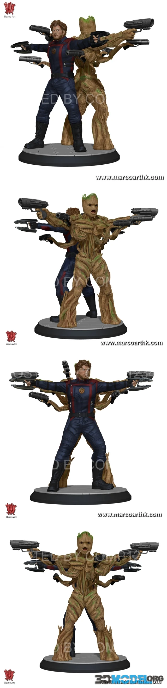Star lord and Root – Printable
