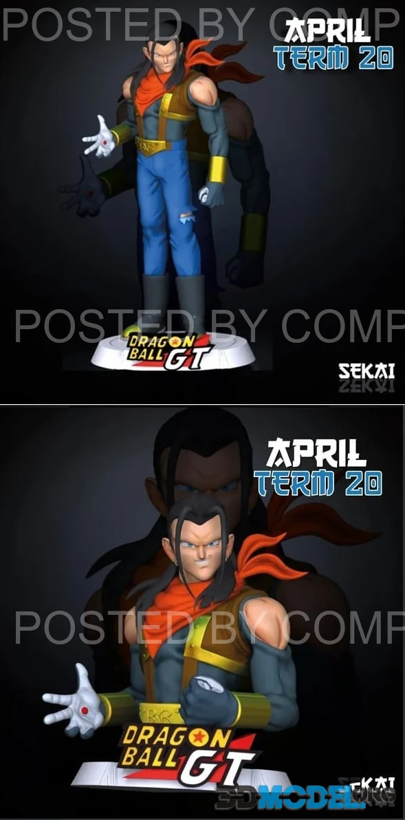 Super 17 Sculpture and Bust - Sekai – Printable