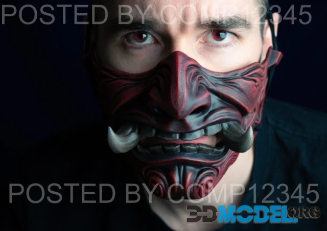 Mask - 2 Upper Fangs Up – Printable