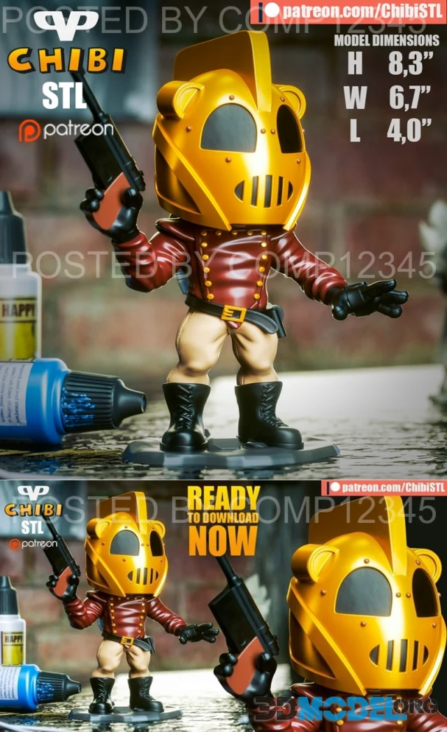 Rocketeer Chibi – Printable