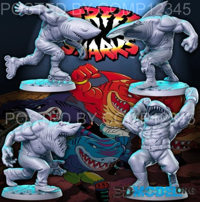 Street Sharks Wonderful 80's – Printable