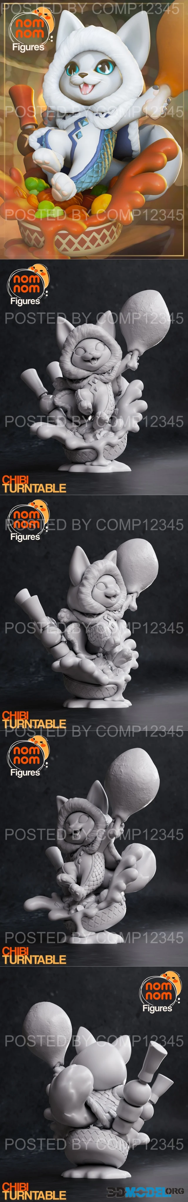 Nomnom Figures - Chibi Palico - Monster Hunter – Printable