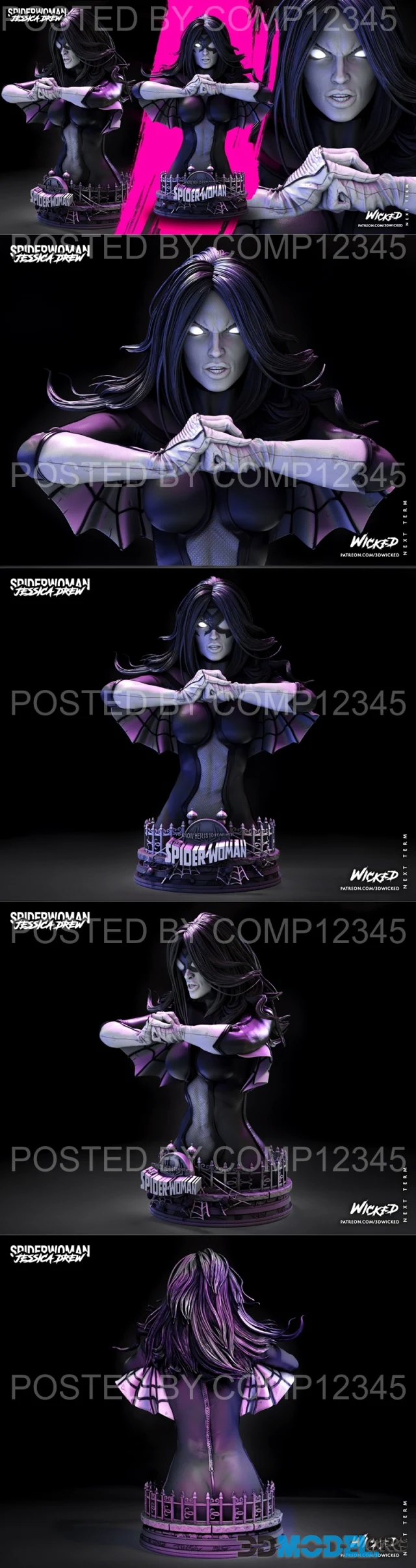 WICKED - Spider Woman Bust – Printable