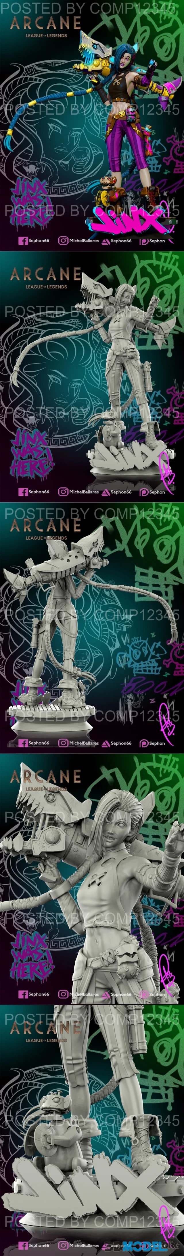 Jinx - Arcane by Creative Geek MB – Printable