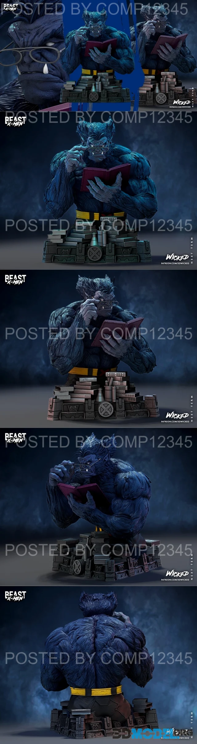 WICKED - Beast X-Men Bust – Printable