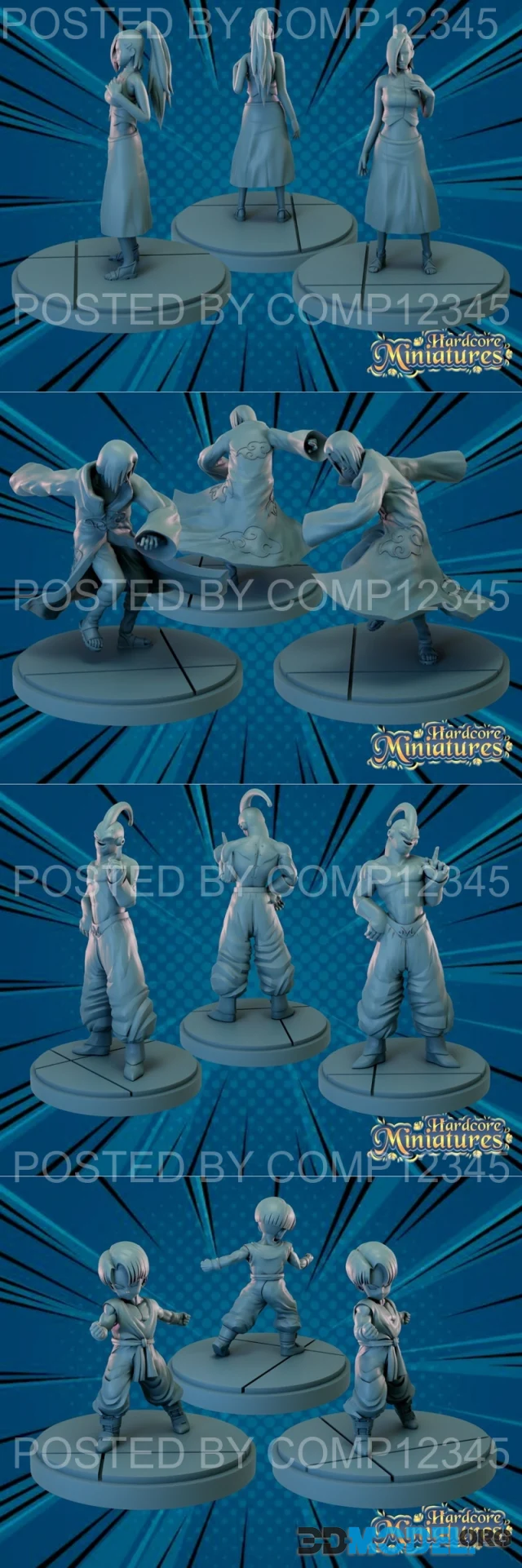 Hardcore Miniatures - Superhero Pack – Printable