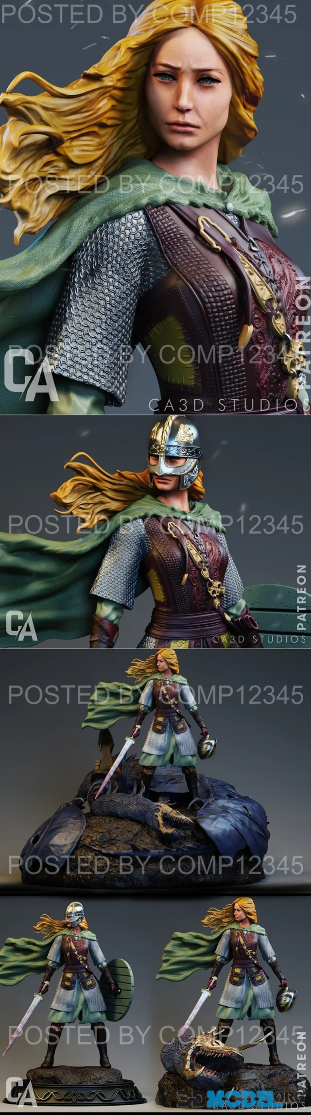 Ca 3d Studios - Eowyn – Printable