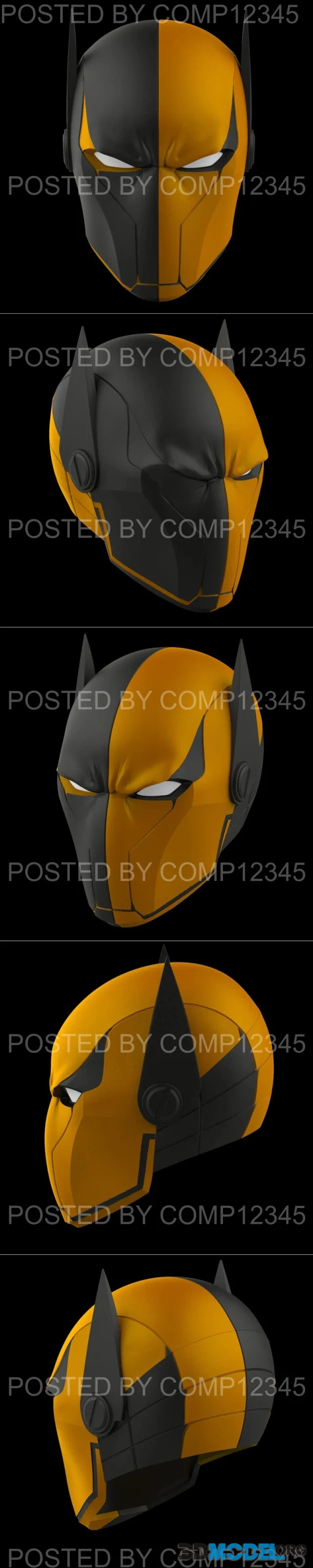 Deathstroke Batman Helmet – Printable