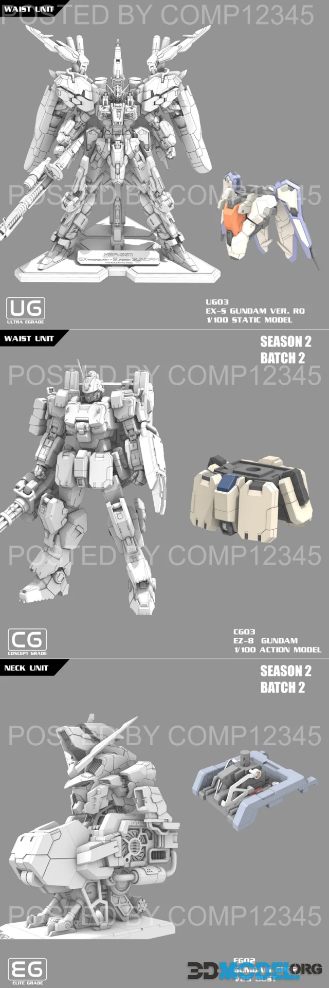 UG03 EXS Batch 2 and CG03 EZ8 Batch 2 and EG02 GP02 Bust Batch 1 – Printable