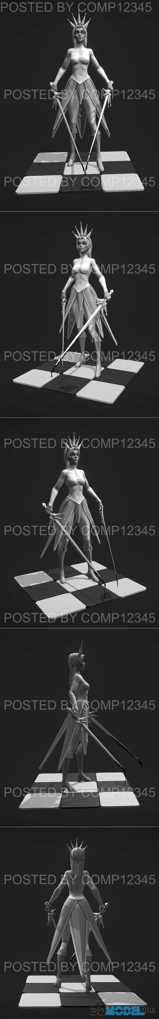 Chess Queen Sculpt – Printable
