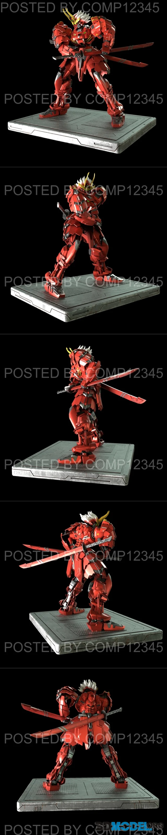 Shingen Takeda Gundam Statue – Printable
