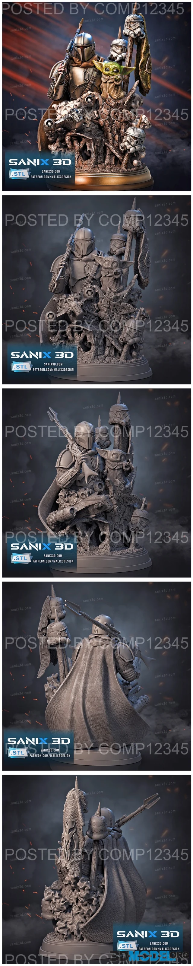 3D Model – Sanix - Mandalorian – Printable