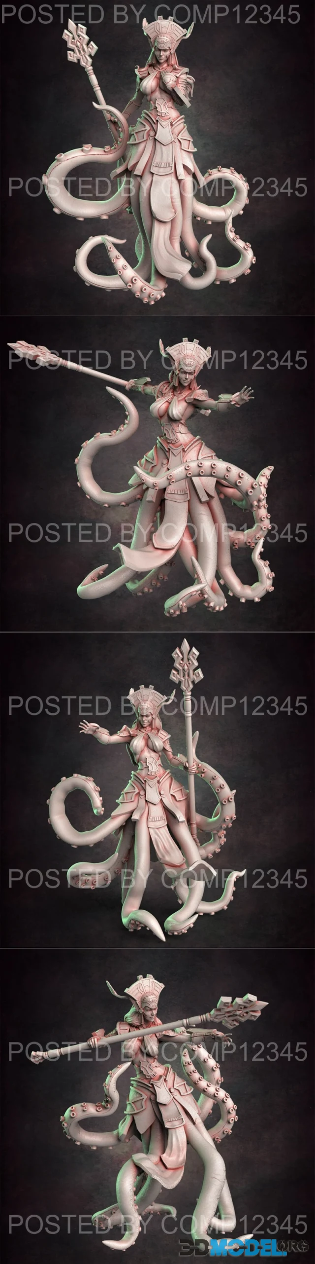 Red Clay Collectibles - Cecaelia Wizard 01-04 – Printable