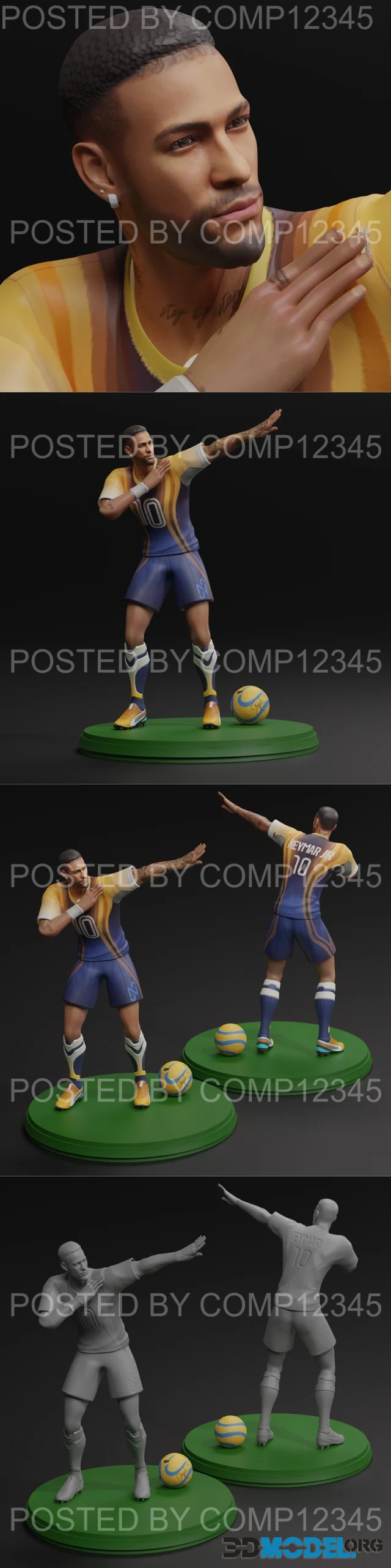 Neymar Dub Pose Fan-Art – Printable