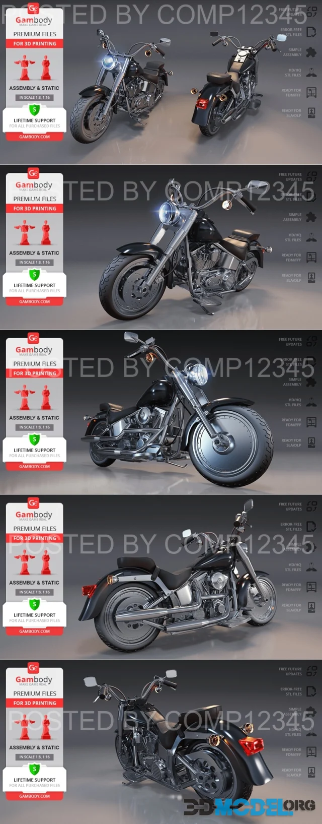 Gambody - Harley-Davidson Fat Boy – Printable