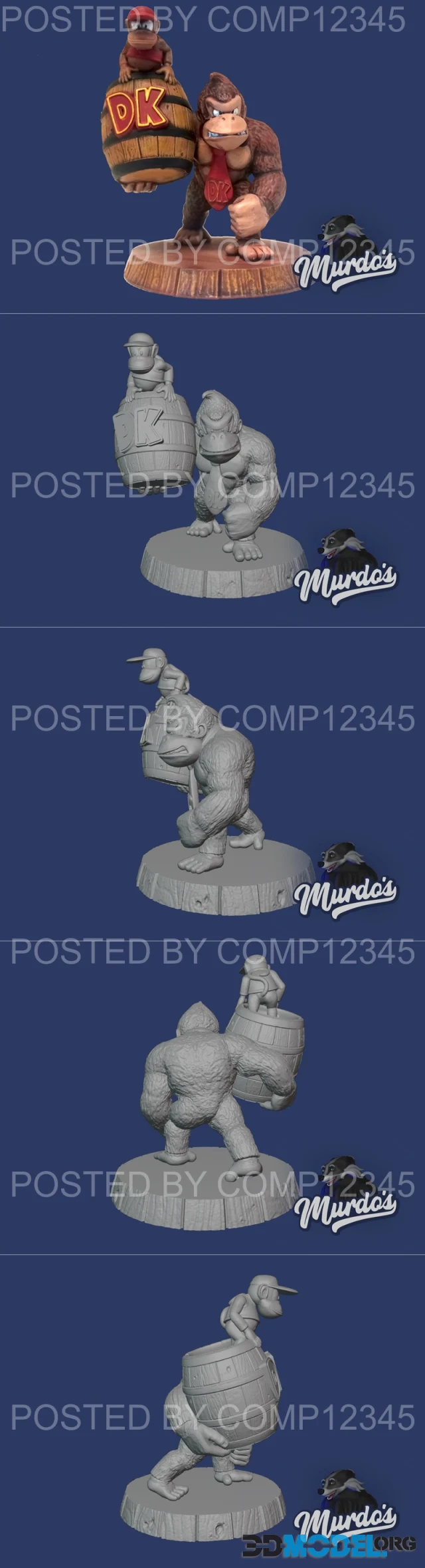 Murdos - Donkey Kong with Diddy – Printable