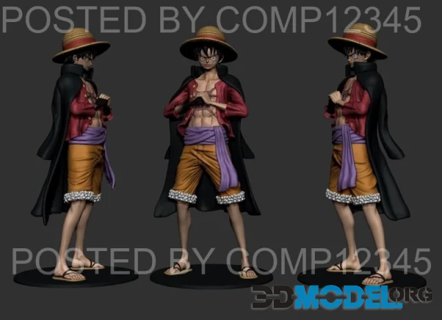 Luffy con abrigo – Printable