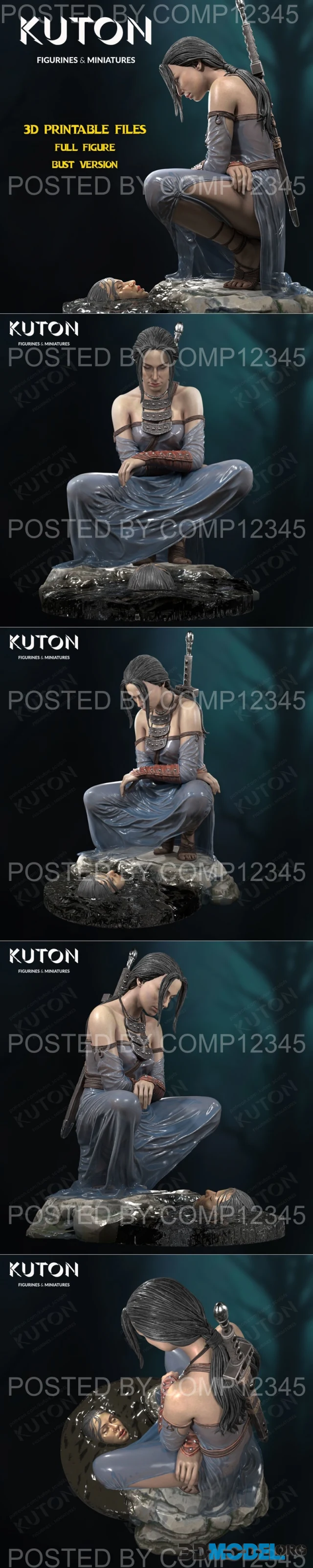 KUTON - Female Warrior – Printable