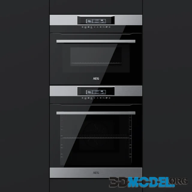 AEG - an oven BPR742320M and a compact oven KMR761000M