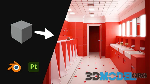 Blender & Substance Painter: Create A Realistic Bathroom A-Z