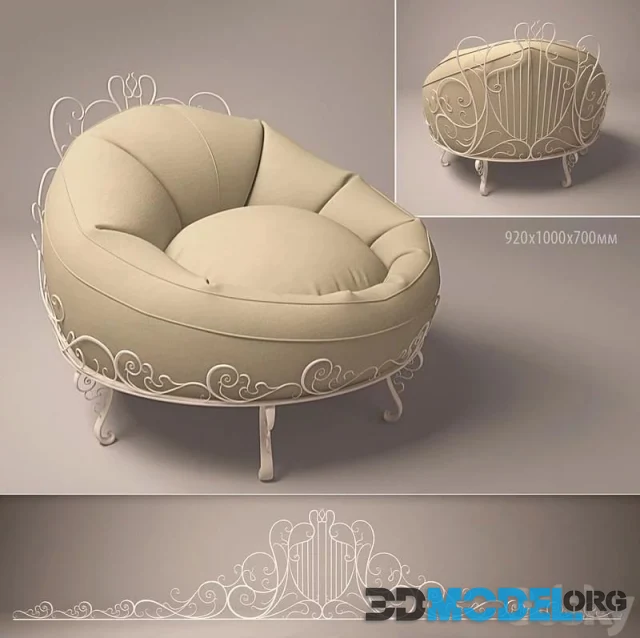 Chair forged