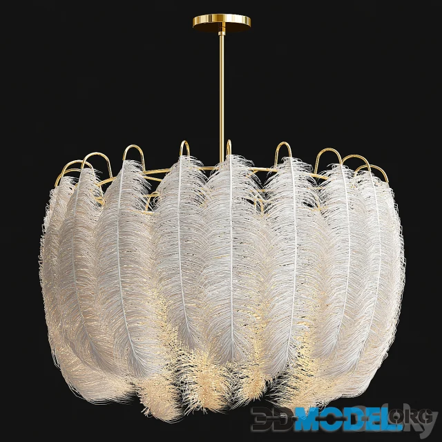 Feather Pendant Lamp by Mooielight