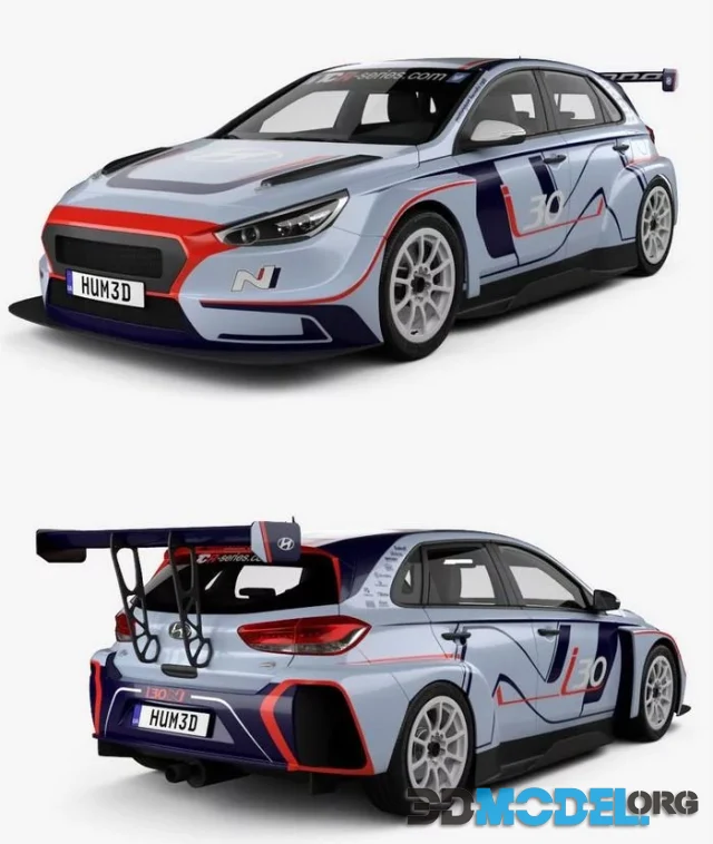 3D Model – Hyundai i30 N TCR hatchback 2020