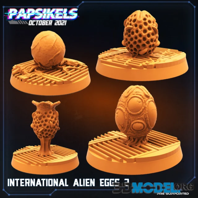 International Alien Eggs 2 (3D-Print)
