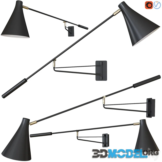 Jameson Contemporary Adjustable Wall Light