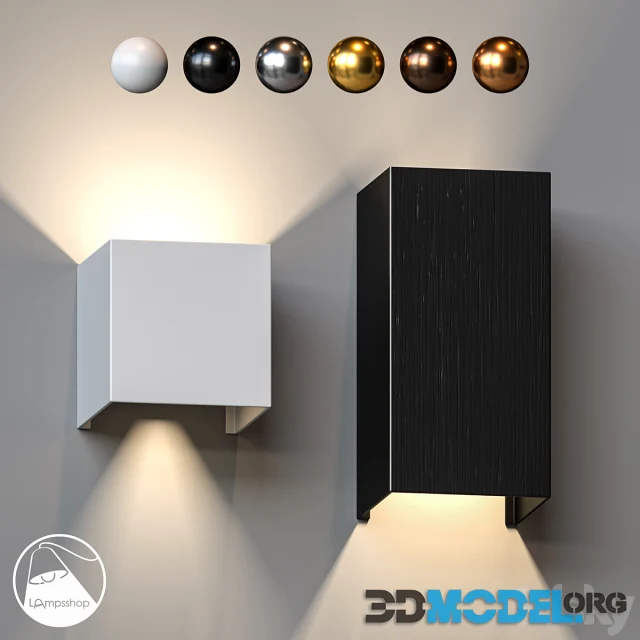 LampsShop Sconce Collte Cube