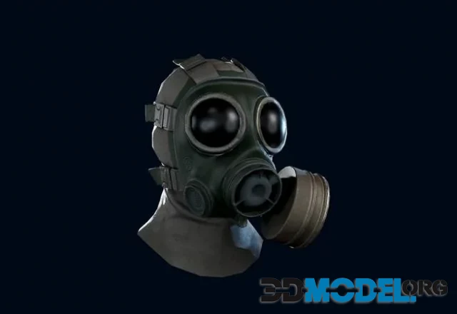 Lowpoly Gasmask (PBR)