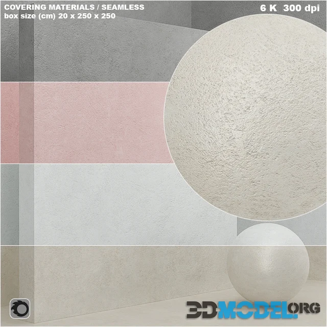 Material (seamless) - coating, stone, plaster set 56